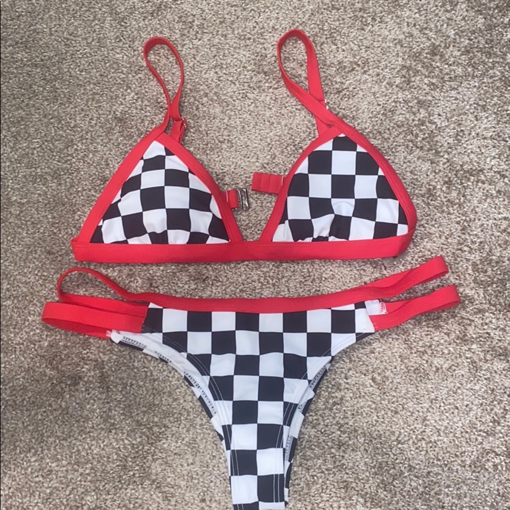 Zumiez high waisted  bikini set